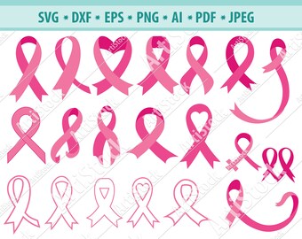 Cancer Ribbon SVG, Cancer Survivor, Awareness Ribbon SVG, breast cancer ribbon, bundle svg, Files for Cricut, Silhouette Cameo svg, png, dxf