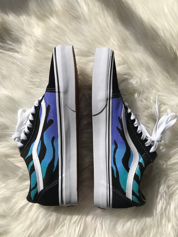 vans fiamme blu