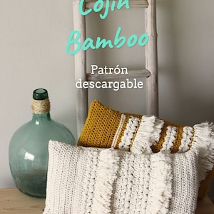 PDF Crochet Pattern - Bamboo Cushion - Piper and Mint