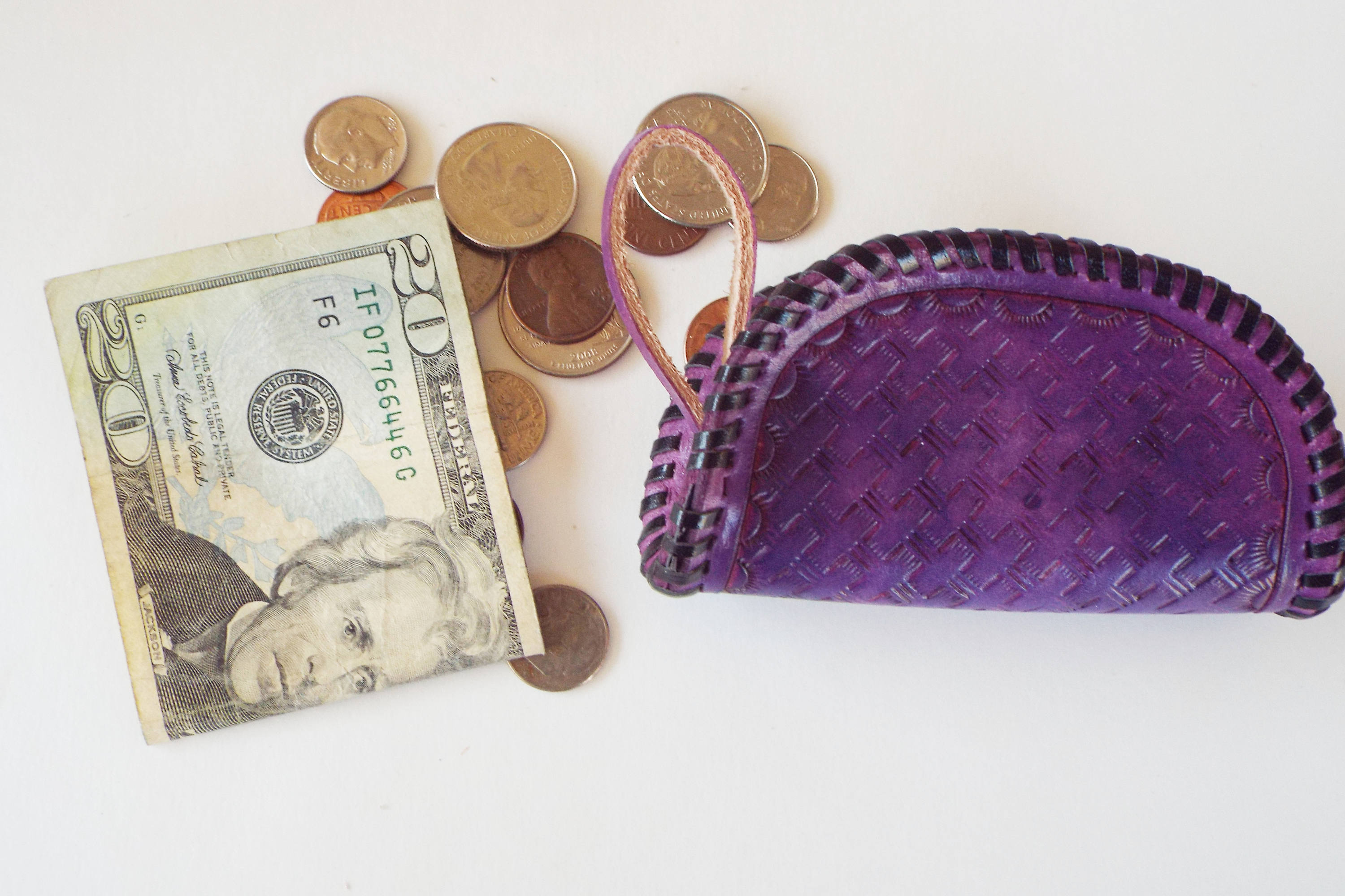 violet purse