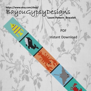 Ocean Jellyfish Peyote Bead Pattern, Bracelet Cuff, Bookmark, Seed Beading  Pattern Miyuki Delica Size 11 Beads - PDF Instant Download