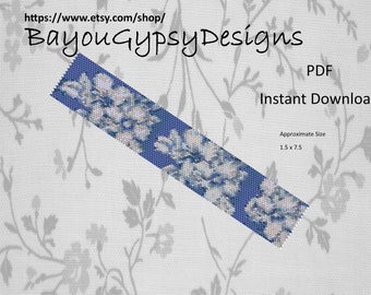 Frühlingsblumen Peyote Stichmuster PDF INSTANT DOWNLOAD