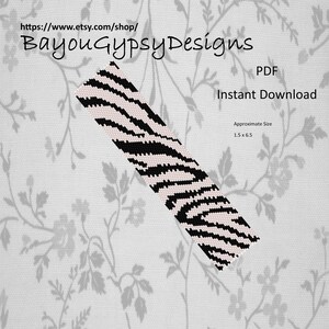 Zebra Peyote telt zelfs PDF INSTANT DOWNLOAD