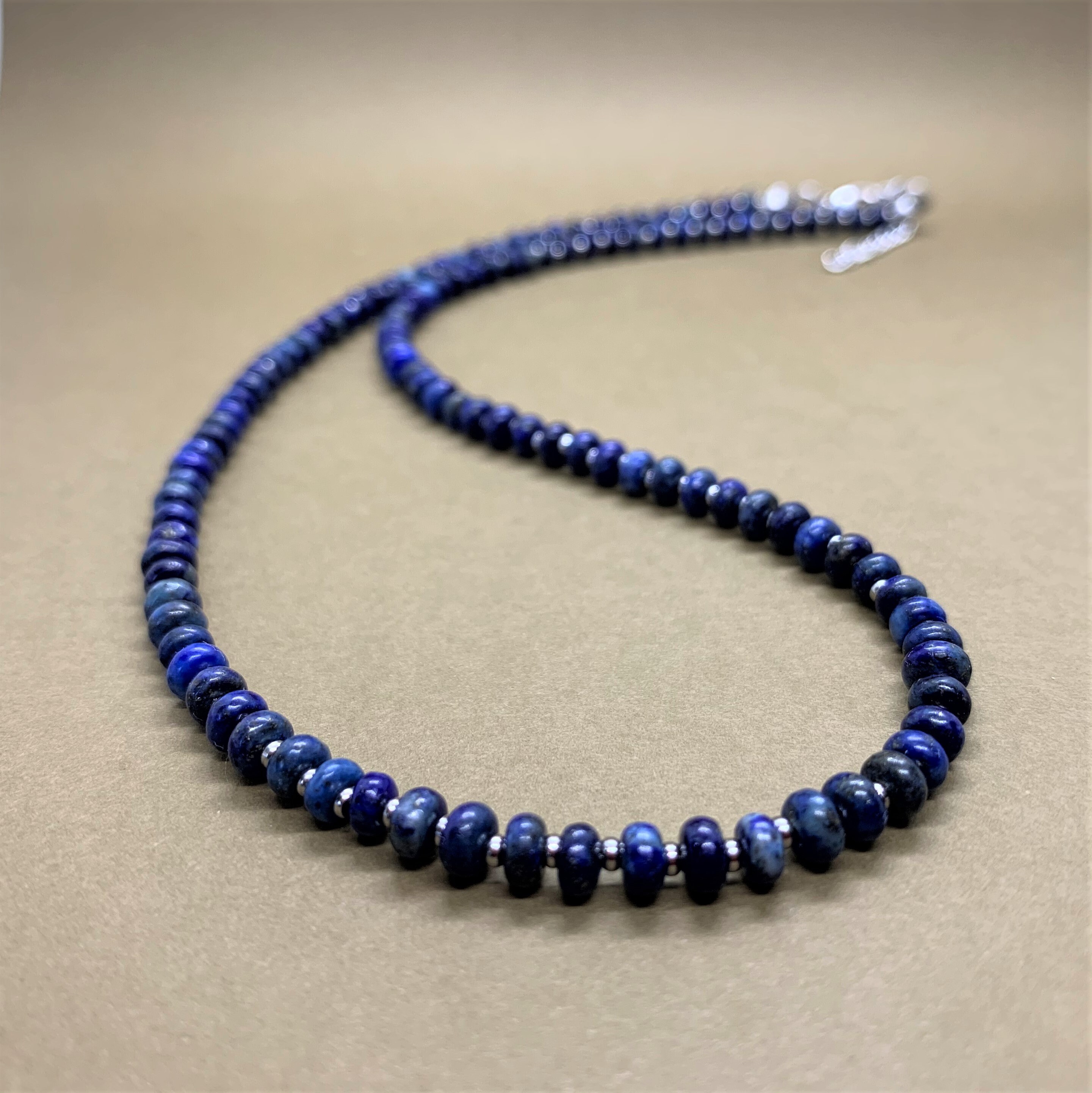 Minimalist Lapis Lazuli Beads Choker Necklace for Women | Etsy