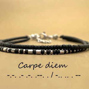 Morse Code Bracelet, Custom Message Bracelet, Personalized Gifts, Double Wrap Bracelet, Morse Code Jewelry, Bracelet Femme, Bracelet Homme