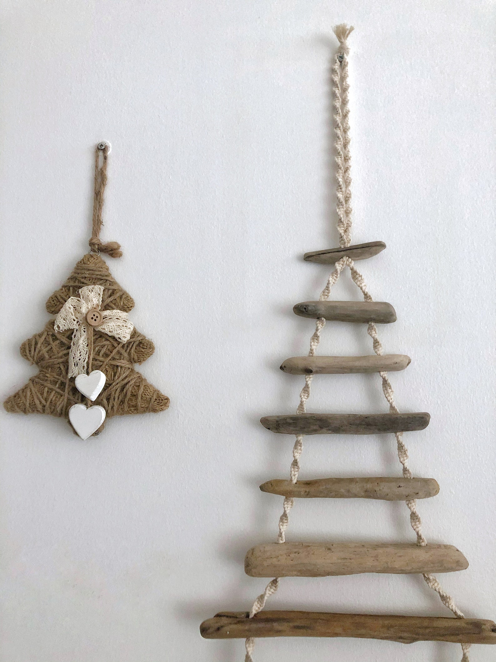 Christmas Tree Hanging Driftwood Christmas Tree wooden Wall Etsy