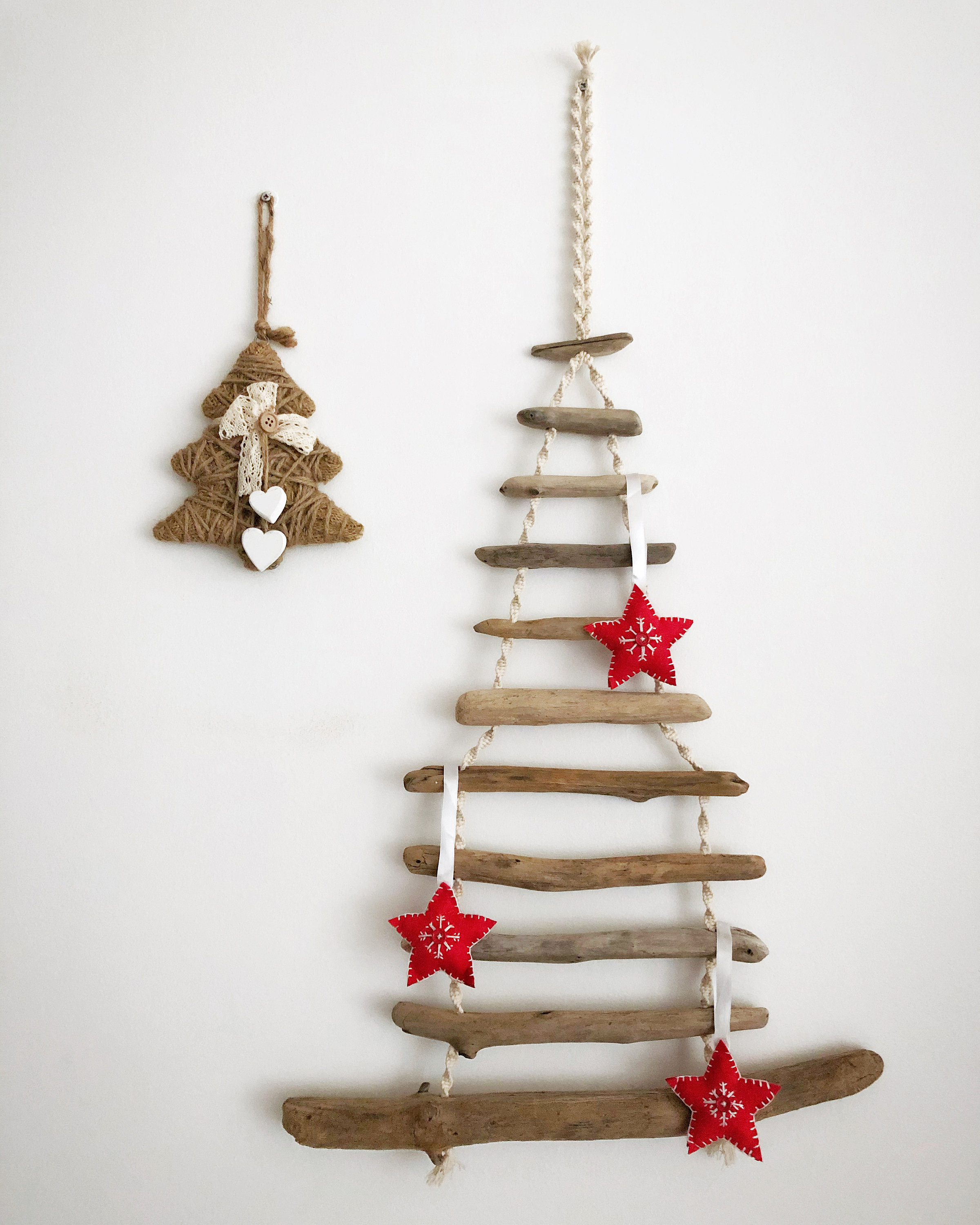 Christmas Tree Hanging Driftwood Christmas Tree wooden Wall Etsy