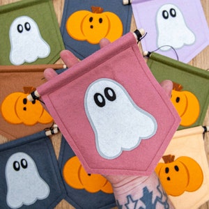 Bat, Ghost or Pumpkin Halloween Banners. Halloween Decorations.