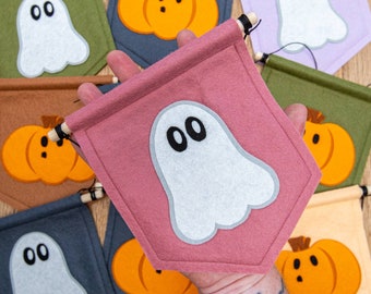 Bat, Ghost or Pumpkin Halloween Banners. Halloween Decorations.