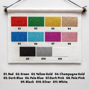 Shooting Star Banner Wall Hanging. Custom Colours Nursery Felt Decor. image 6