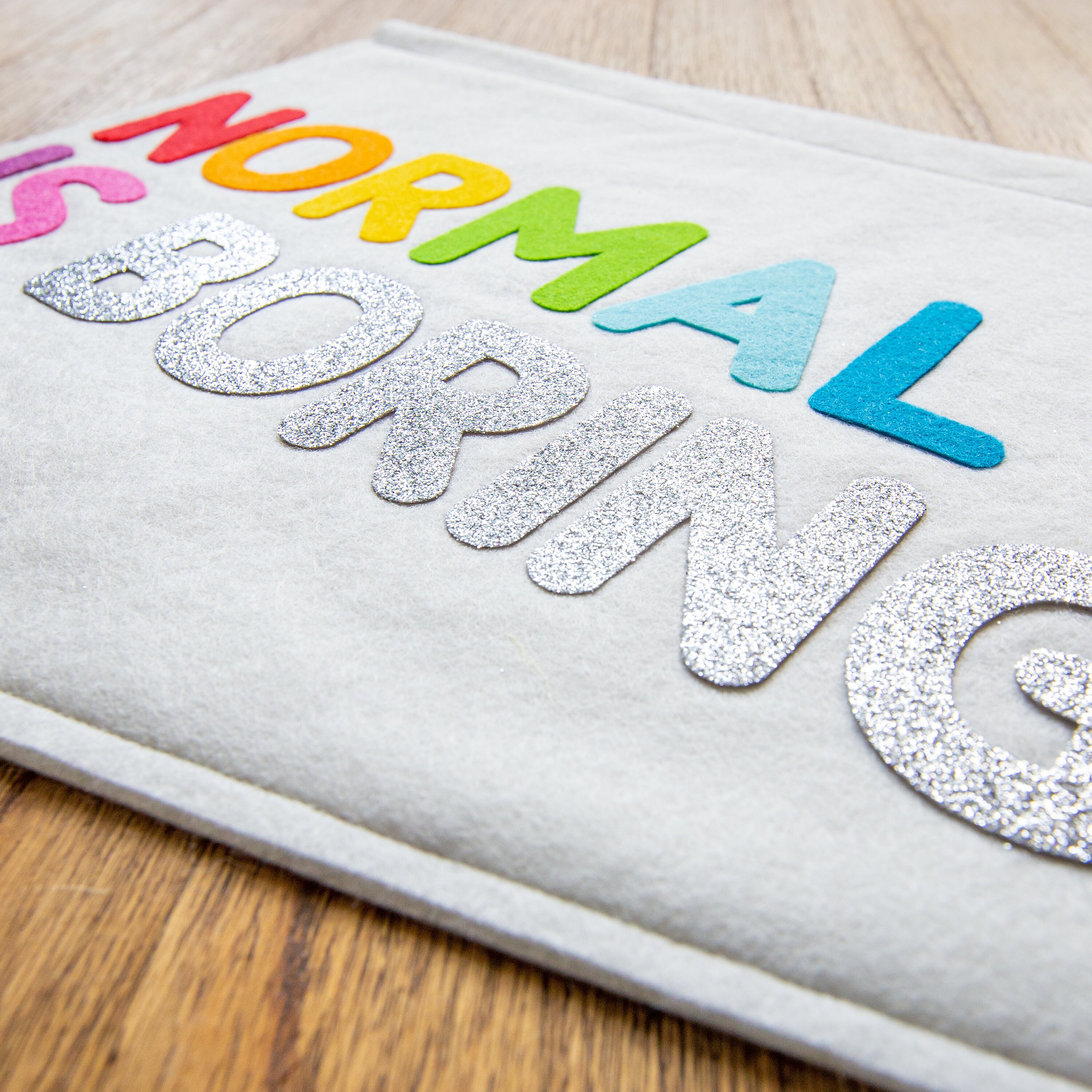 Normal is Boring Felt Wall Banner Flag. Nursery Decor Hanging. - Etsy