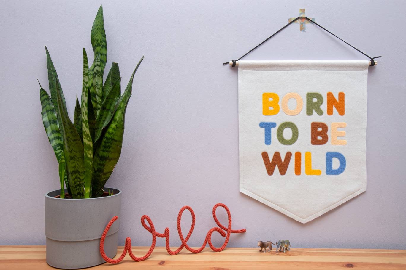 Born to Be Wild Pennant Wall Banner Flag. Nursery Decor. Felt Etsy