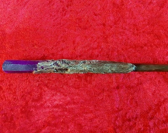 Harry Potter magic wand animals fantastic mineral effect purple handle