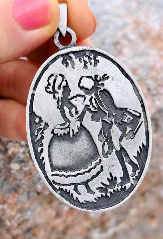 Vintage Handmade Denmark Pewter Pendant Signed Lysgards Design - Etsy