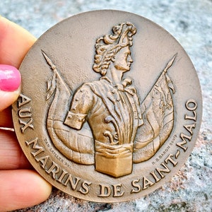 Bronze Medal Aux Marin&#39;s De Saint-Malo By R. B. Baron #610