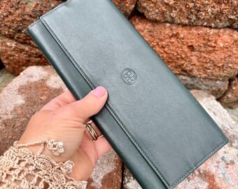 Vintage Birks Genuine Leather Wallet Slim Envelope Folded