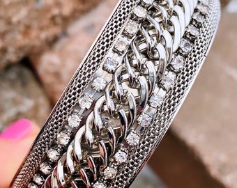 Rusty Thought BRAIDS BANGLE　専用 Rusty Thought Mixed Metal and Diamond Bracelet