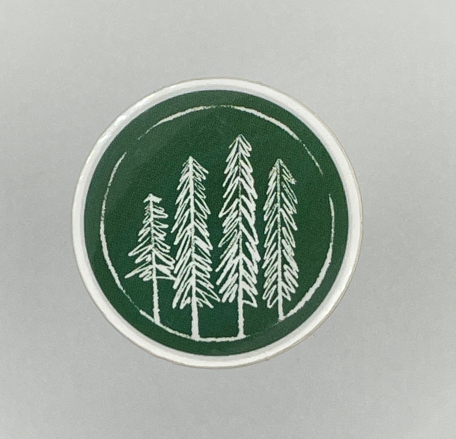 Mini Evergreen Tree Vinyl sticker Group of pine trees Etsy