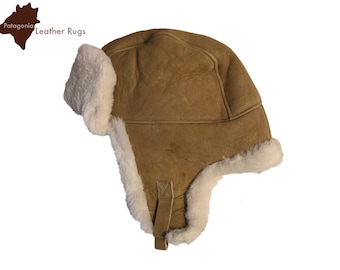 shearling lambskin aviator trapper chapka - Sheepskin Hat chapka