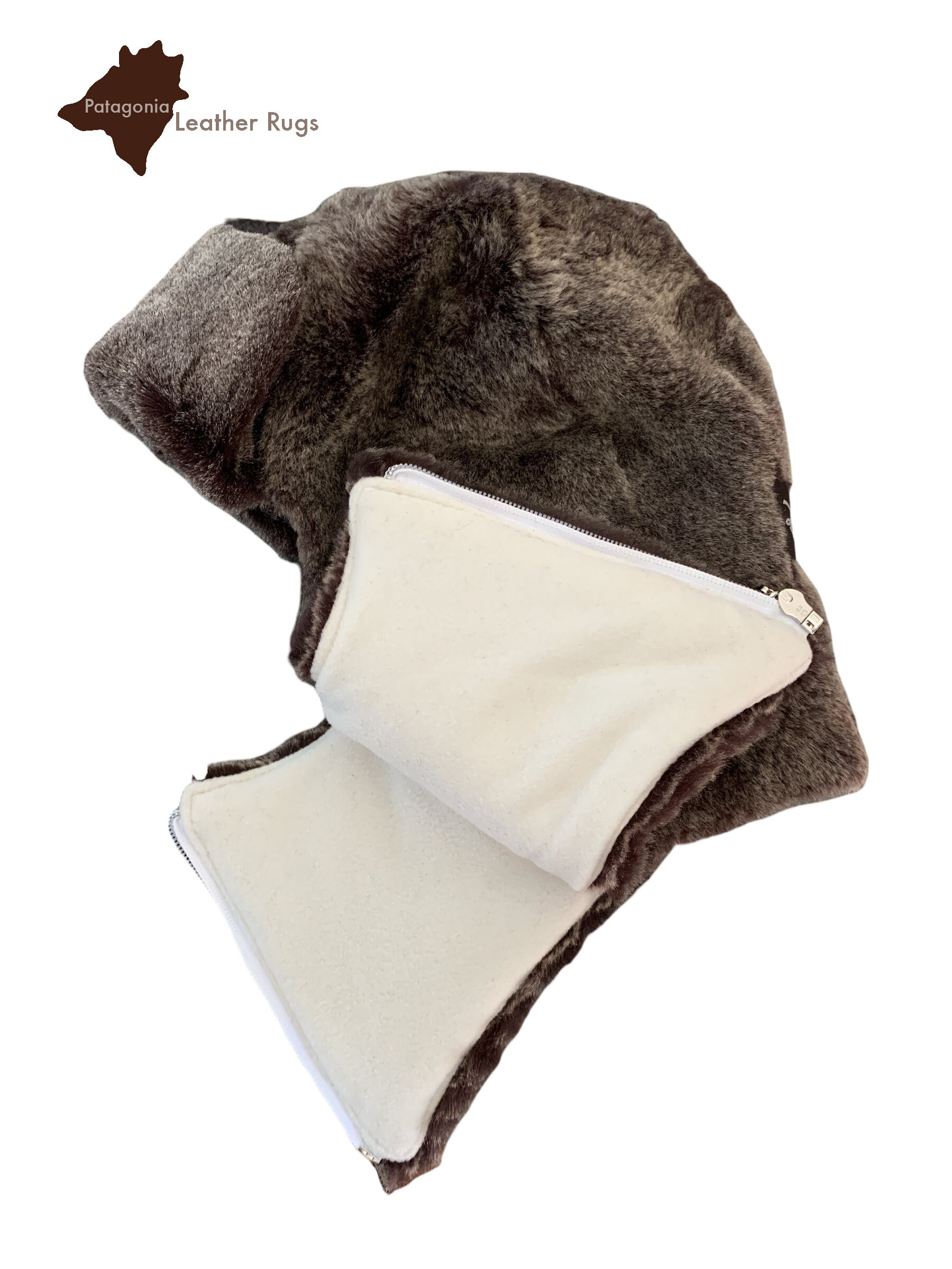 帽子 VERSO Shearling Balaclava Balaclava - 100% Natural Sheepskin Shearling Ski Mask