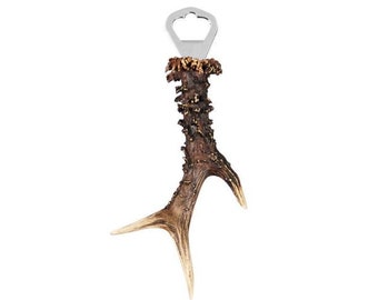 Bottle opener with real roe deer horn - Bottle opener with real roe deer horn - Flaschenöffner mit echtem Rehhorn