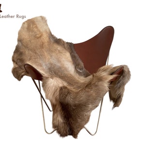 Rentierfell - Reindeer skin - Peau de renne - Reindeer skin - Piel de Reno. Scandinavian Style Design home design (cod. RE 24)