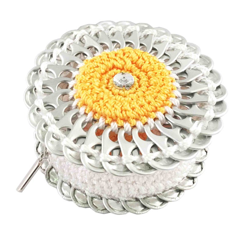 Coin purse pop tabs / Porte monnaie Tournesol en capsules de canettes image 3