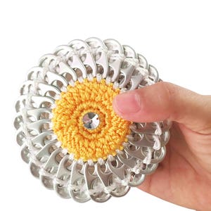 Coin purse pop tabs / Porte monnaie Tournesol en capsules de canettes image 4