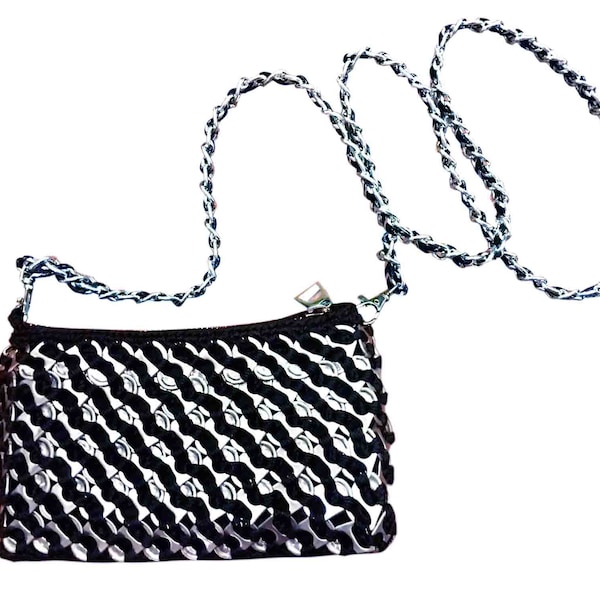 Pochette crochet Pop-tabs Solene M/ Pop tab Purse Solene M