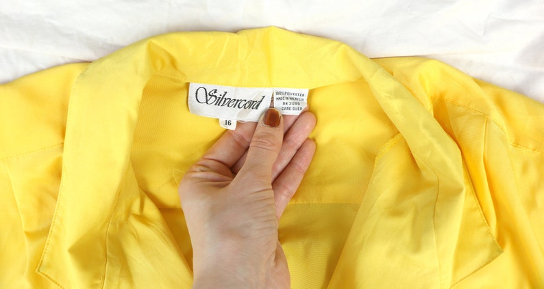 Beautiful Bright Silky Feel Yellow Blouse