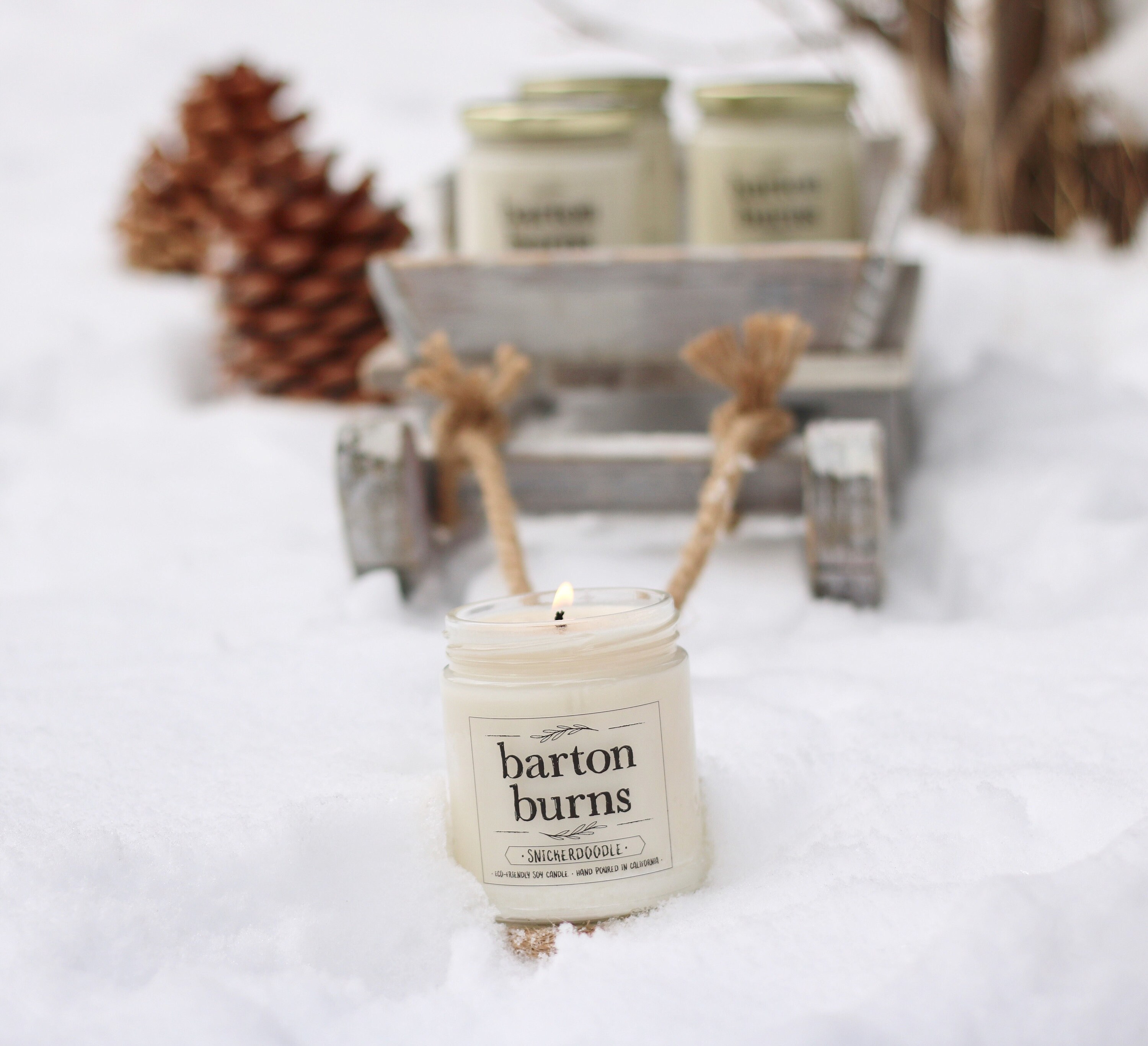 Set of TWO 8oz Ecofriendly Scented Soy Candles All Natural Etsy