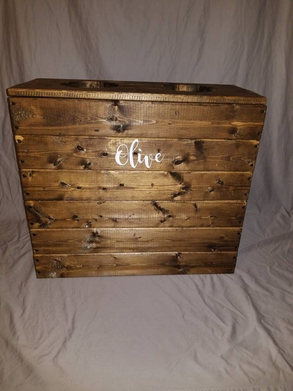 Xl Elevated Dog Feeder Xl Dog Feeder With Storage Xl Feeder Etsy