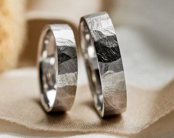 His and hers wedding bands, Couple wedding bands,  Wedding ring set