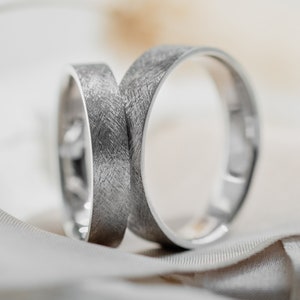 Textured wedding band, Couple wedding bands, Unusual wedding ring