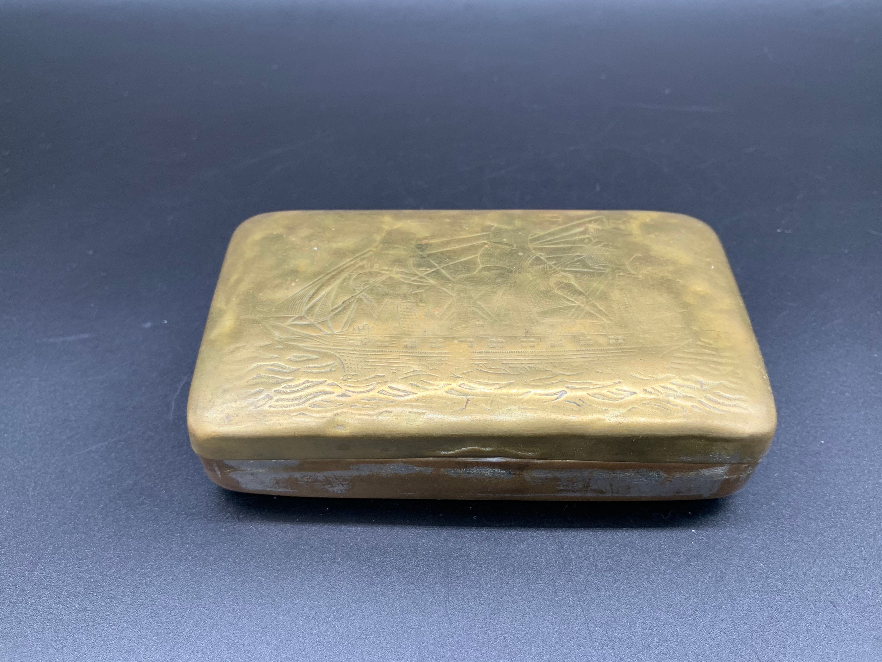 Image of 18Th Century Dutch Snuff Box Very Good Condition Ship Inscribed