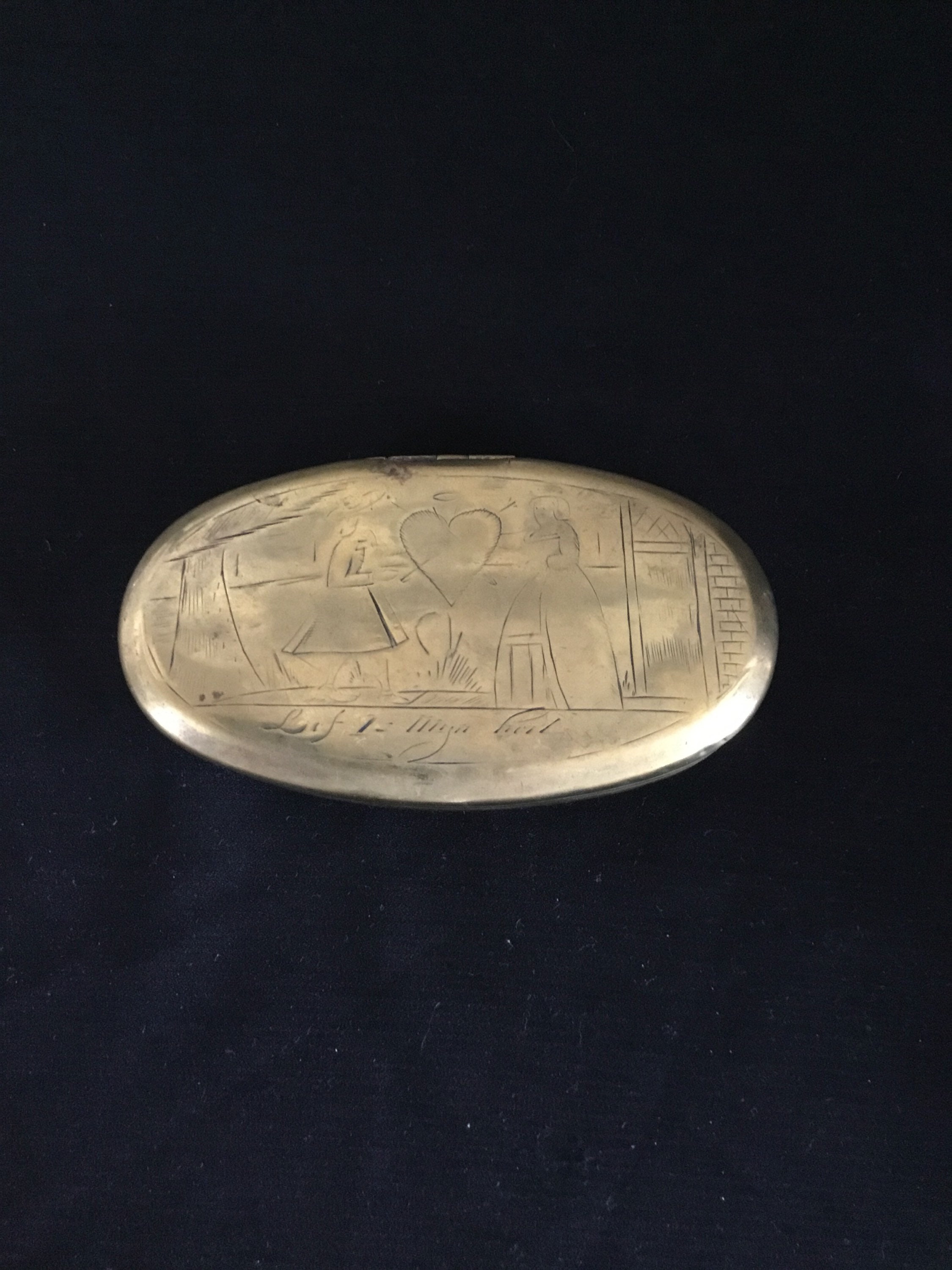 Image of 18Th Century Dutch Lovers Snuff Box Very Good Condition