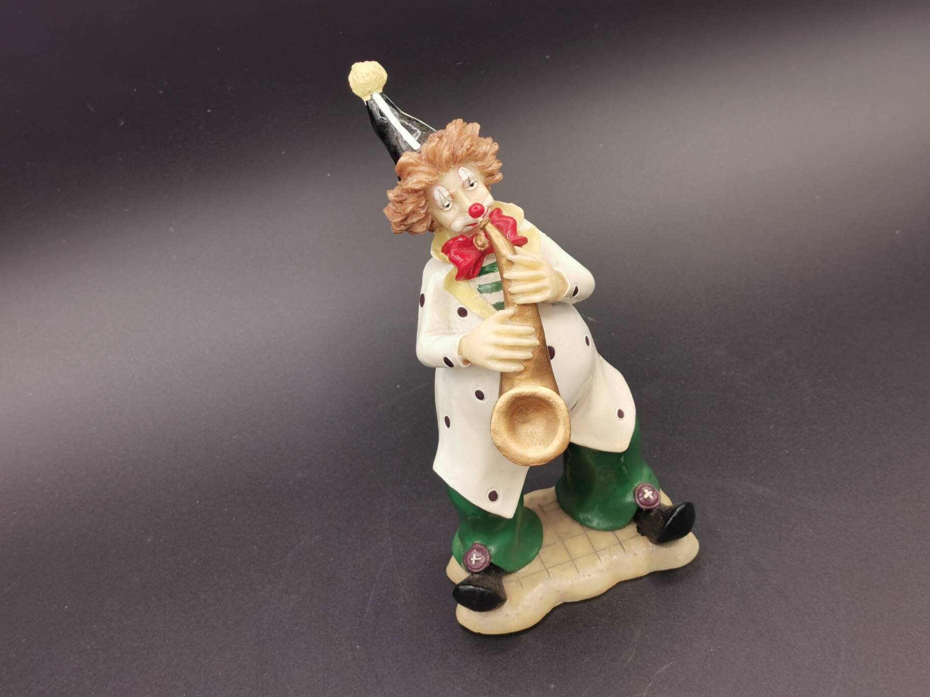 Traditional Clown Figurine Vibrant Colourful Character | Etsy