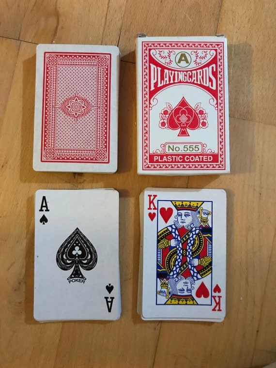Gioco di carte 55er Set Rosso 