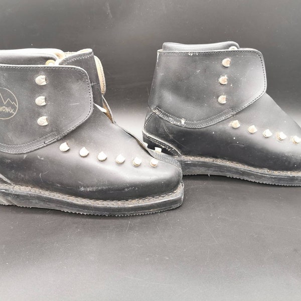 Pair of Chamonix Grenoble Vintage Ski Boots Size 5 / 38