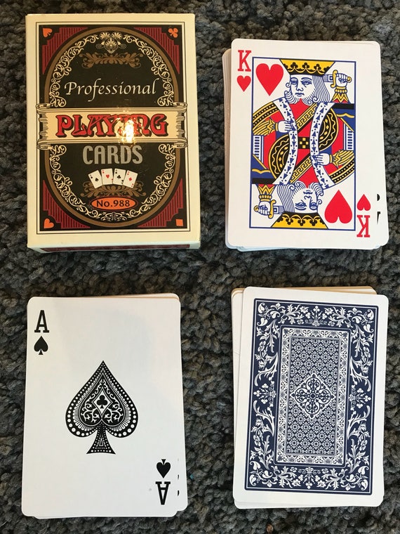PROFESSIONAL PLASTIC COATED PLAYING CARDS