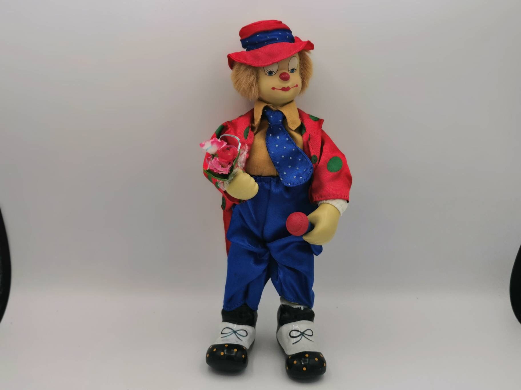 wind up musical clown doll