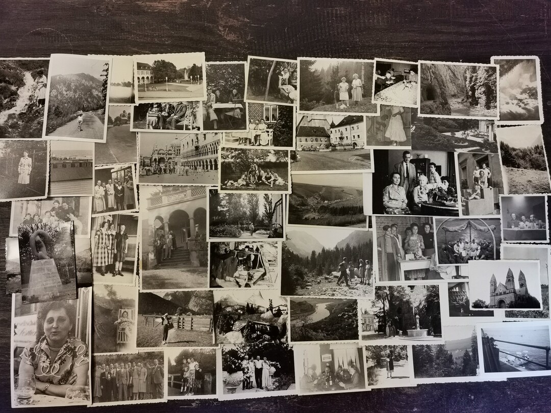 Collection of 50 Assorted Vintage German Photographs Black - Etsy