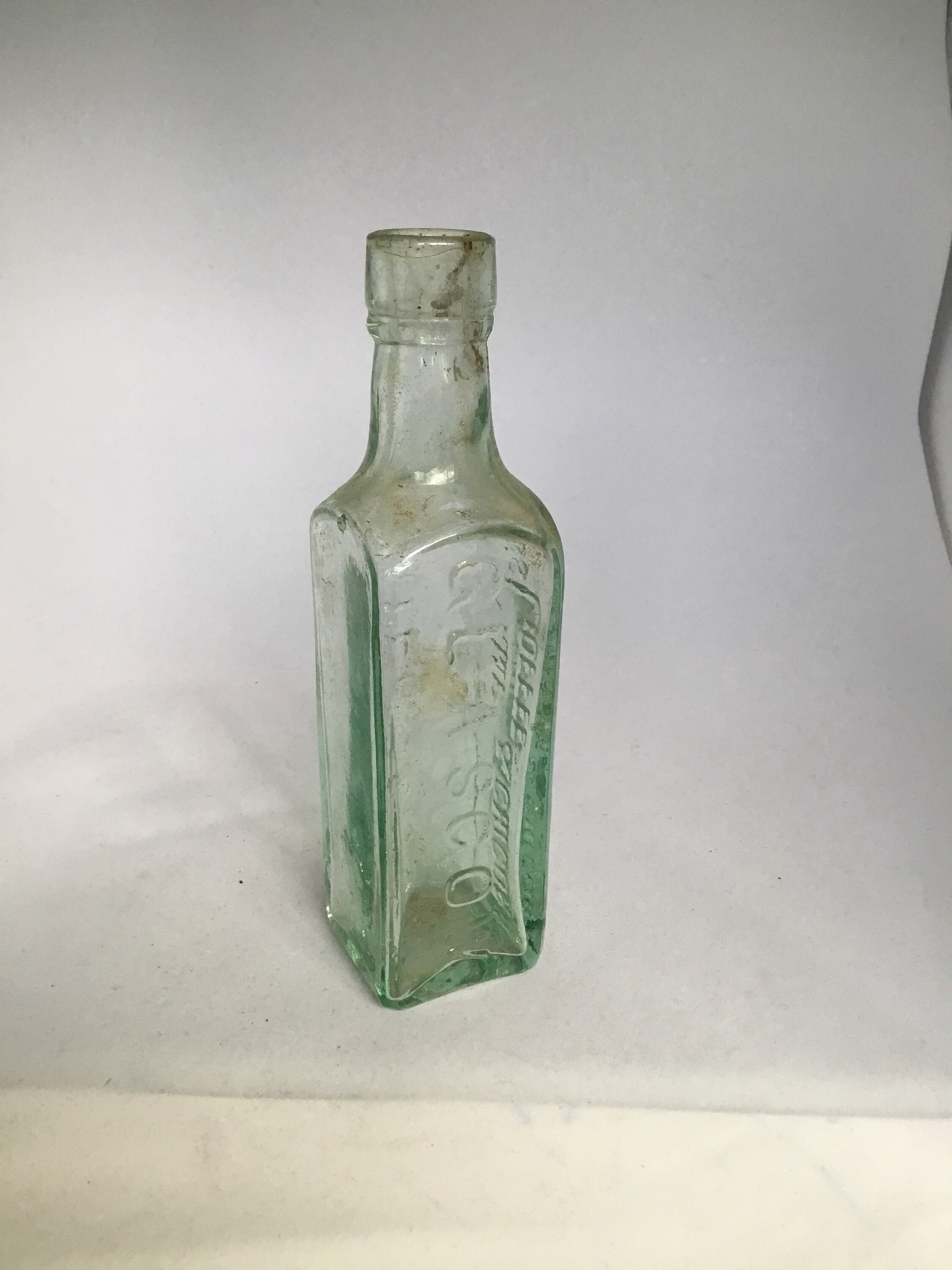 Image of 1870's Pattersons Coffy & Chicory Bottle - Collectible Glass Glasgow