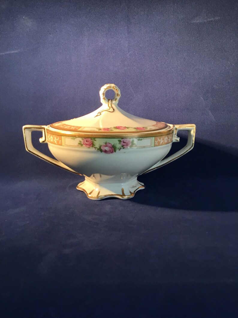 The Victory H Vintage Art Deco Grindley /& co Sugar Bowl Condiment Pot