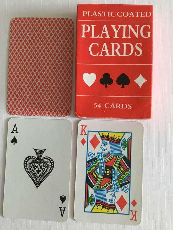 PROFESSIONAL PLASTIC COATED CARDBOARD PLAYING CARDS 