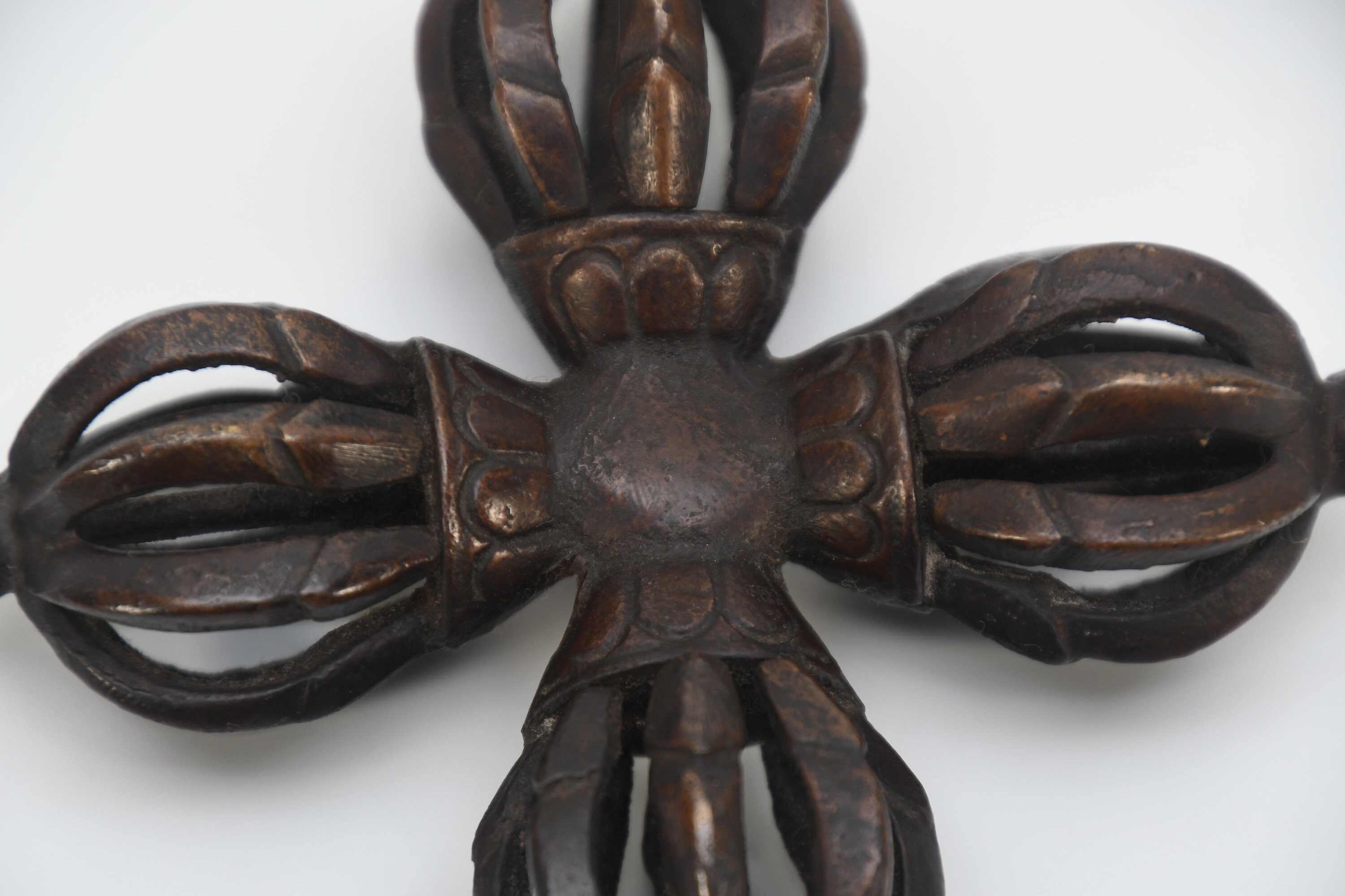 Doppel Dorje Antik Bajra Amulett Tibetisch Meditieren Vajra Etsy