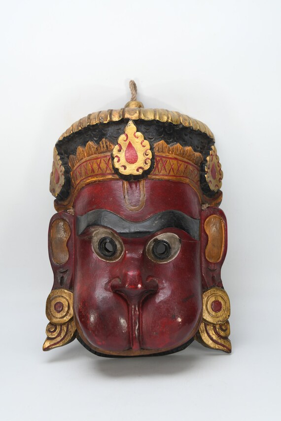 Sculpture Art Objects Antique HANUMAN The Monkey God HANDMADE MASK from ...