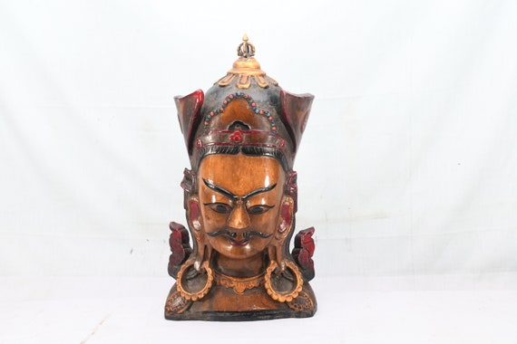 Sin sentido En todo el mundo muñeca Antiguo tibetano enorme gurú Rinpoche máscara hecha a mano - Etsy España Sin sentido En todo el mundo muñeca Antiguo tibetano enorme gurú Rinpoche máscara hecha a mano - Etsy España