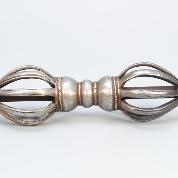 Tibetan Iron Antique 19th Century Buddhist Dorje Vajra Handmade Nepal phurba Vajra bajra tibetian vintage vajra Dorji