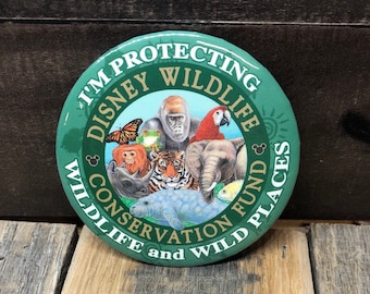 Disney Animal Kingdom Wildlife Conservation Fund Button, 2002